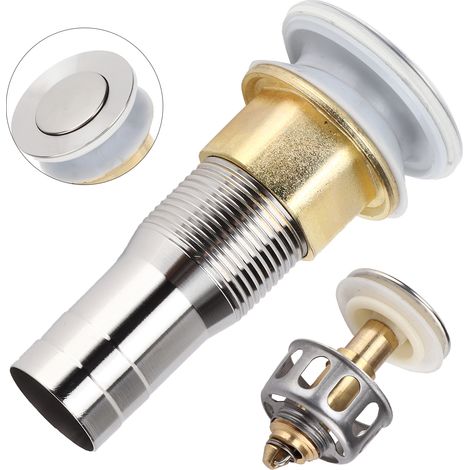 Bouchon anti-obstruction avec crépine intégrée en acier inoxydable 304 pour siphon de sol, camping-car, yacht et bateau. (1/5)