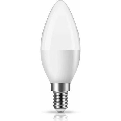 Filiyano-Lot de 6 ampoules LED 3000K E14 à vis, culot fin, petit culot pointu, diffuseur en cristal, couleur jaune chaud/blanc chaud. (1/4)