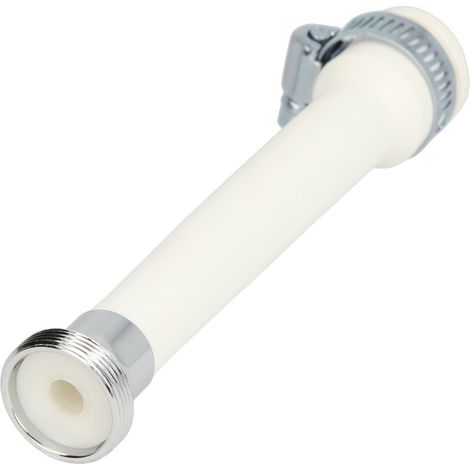Flexible sans régulateur de jet avec pince, plastique blanc