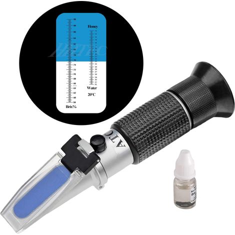 royaluxe - apiculteurs Réfractomètre de miel 58-90% brix 10-32% d'eau humides sucre pour apiculteurs Miel Condensation Lait Huiles (1/5)