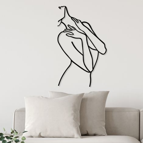 Wandbild Motelo, Rahmenmaterial aus Metall, 53x86h cm, Schwarz (1/3)