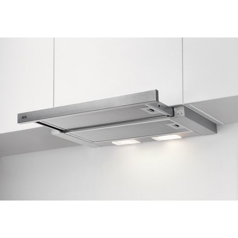 Campana Extraíble 60cm 410 m³/h 69dB AEG DPB3632S 3 Niveles Extra (1/5)