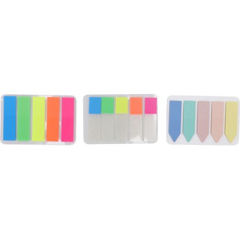 15er-Pack Seitenmarker, Indexetiketten, 5 schillernde Farben, wiederverwendbare Schlüsselmarker aus transparentem PET für Zuhause, Schule und Büro (1/5)