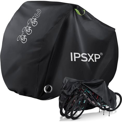Housse Vélo pour, Exterieur Housse de Vélo avec Trous pour Antivols, pour jusqu'à 29 Pouces VTT Bicyclette Moto Vélo de Montagne Route Électrique Scooter,pour 1-3 Bicyclettes (1/5)
