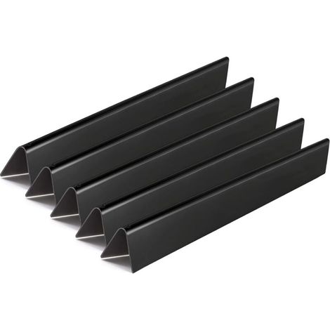 7536/7537 57CM Plaque Chaleur Barbecue en Acier de Porcelaine pour Weber Spirit E310, E320 (avec Boutons de brûleur latéral,2007-2012), pour Spirit 700, Weber 900, lot de 5 (1/4)