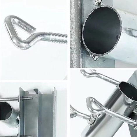 Sonnenschirmhalterung Sonnenschirmklemme Balkon-Sonnenschirmklemme Metall Halterung für Sonnenschirm Geländer Schirmstangenklemme Handlauf von 5 5 cm (1/4)