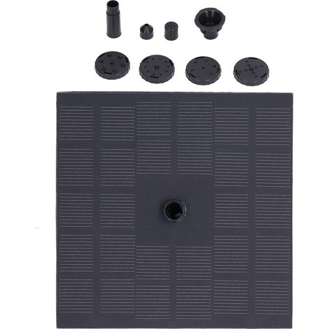 Pompe à eau solaire, fontaine flottante carrée, silicium monocristallin, 7 V 1,4 W, aménagement paysager extérieur (1/5)