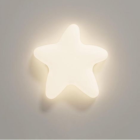 10W Dimmable LED Ceiling Light for Children's Room, Star Shape, Modern, White (1/5)