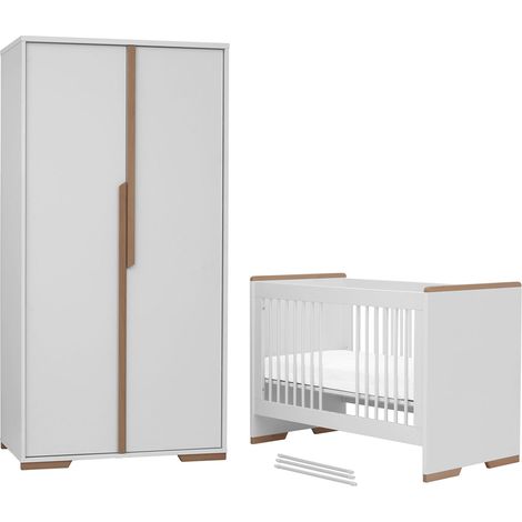Armadio bianco e marrone 87cm (1/5)