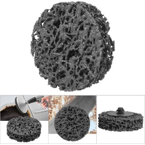 50 mm 2 Zoll Polyurethan-Polierscheibe für Rostentferner und Lackschleifer (Schwarz)