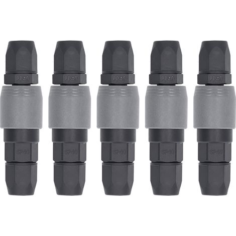5 Pièces Connecteur Rapide Pneumatique Type C Auto-bloquant, Raccord Prise pour Tuyau d'Air Compresseur (SP+PP40) (1/5)