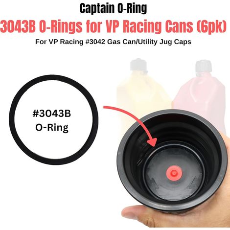 Replacement O-ring 3043B for VP Racing Fuels 3042 fuel can seal (1/5)