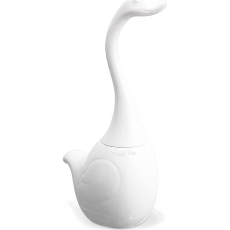 Brosse WC en céramique pour salle de bain et décoration d'intérieur Blanc (1/5)