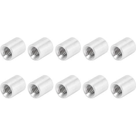 Lot de 10 poteaux d'isolation hexagonaux ronds en aluminium avec filetage interne, M4 x 0,7 mm, 8 mm de long. (1/5)
