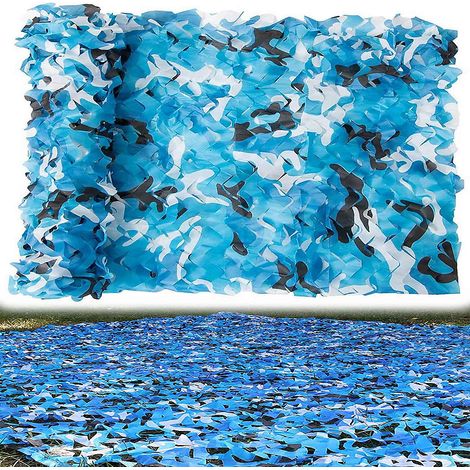 Filet de camouflage épais pour voiture, tente, abri solaire, protection solaire, décoration de fête, 3 m x 4 m (1/5)