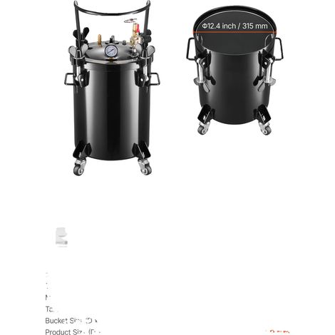 Drucktopf-Farbsprüher, doppelt verstellbare Pistolen, stabiles Design, 30L Keine Spritzpistolen (1/2)