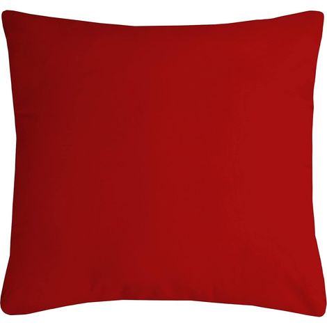 Coussin polyester uni 40 x 40 cm Pop color rouge