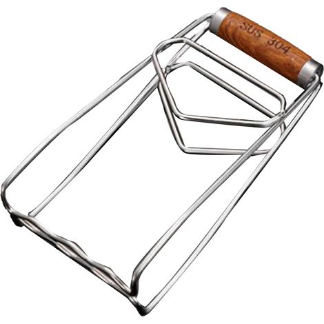 Pince à assiettes antidérapante multifonctionnelle en acier inoxydable, résistante à la chaleur, pour la cuisine (1/5)