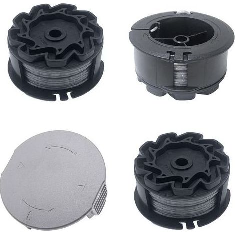 Lot de 3 bobines de rechange pour UniversalGrassCut 18V-26/18V-260/18/18-26/18-260, pour \u200eF016800570 et 1600A01R5J (6 m, 1,6 mm) (1/5)
