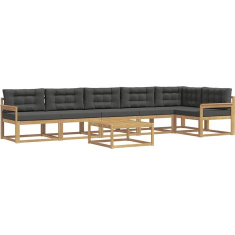 Outdoor Sofa Set 7 pcs White and Anthracite 79 x 79 x 37 cm vidaXL (1/5)
