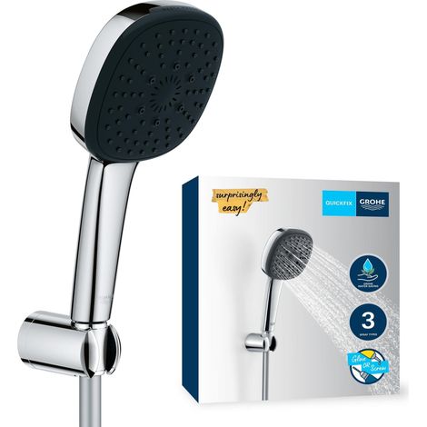 Grohe Vitalio Comfort - Set doccetta, supporto e flessibile, 3 getti, cromo 26176001 (1/5)