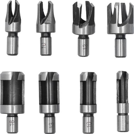 8-teiliges Korkbohrer-Set aus hochkohlenstoffhaltigem Stahl für Holzbohrarbeiten (1/5)
