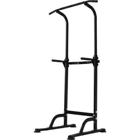 Centra Pull Up Station, 9-Height Adjustable, 150kg Carbon Steel, Black