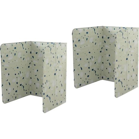 CCYKXA2pièces Plaque Anti-éclaboussures Aluminium pour Cuisinière Huile Et Chaleur Garde- Pratique pour Cuisine Nettoyage Facile Et Design Pliant Écran (1/5)