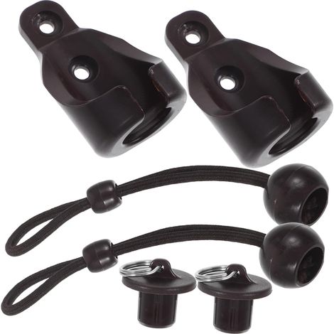 Kit De Conversion De Fixation Pour Rideaux Cordons Élastiques Supports Résistants Aux Intempéries Avec Boucle De Corde Élastique (1/4)
