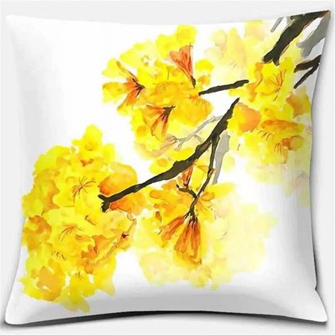 Taie D'oreiller Coton Linen - 40x40 cm - Double Face - Pour Canapé Chambre Bureau Voiture - 1 Pièce (1/5)