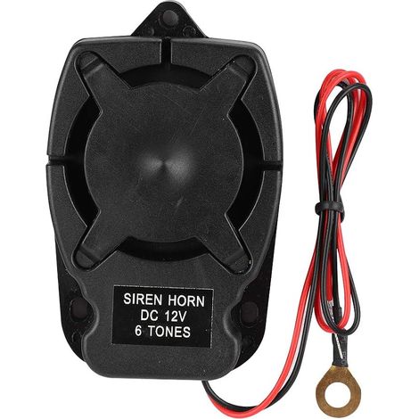 Alarma para coche, sirena de alarma de 12 V, altavoz de alarma antirrobo para vehículos, sistema de seguridad para el hogar y el coche. (1/5)