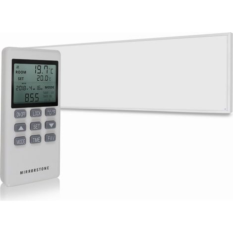 Mirrorstone 350W Ultraslim NXTGEN Wi-Fi Infrared Heating Panel - Electric Panel Heater-Wall Mounted