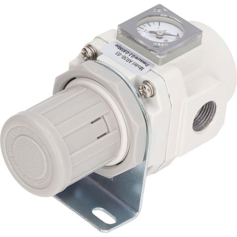 Régulateur de pression d'air avec manomètre 14,5 à 123,3 PSI, mini vanne de contrôle G3/8 pour compresseur et outillage pneumatique (1/5)