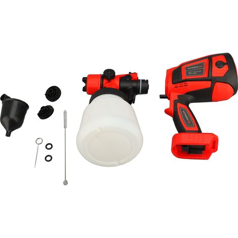 Pistolet de pulvérisation électrique détachable haute pression sans fil pulvérisateur de peinture pour peinture et coloration capacité 900ml (1/5)