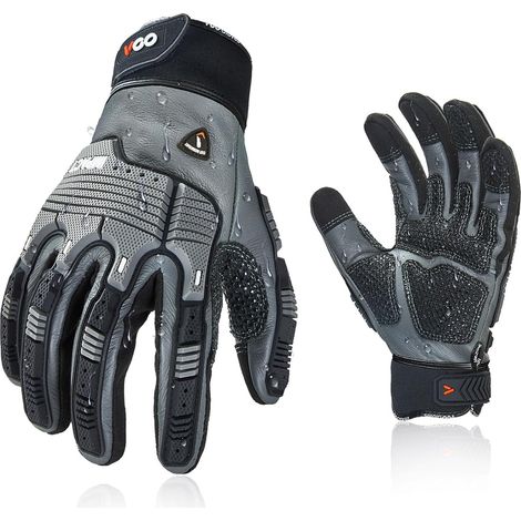 Gants homme résistant à la coupe en cuir,ANSI A3,impact(CA7722CT,M) (1/5)