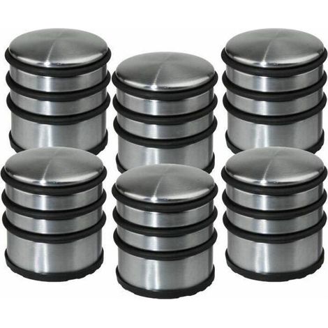 WEB2O - Lot de 6 stop-portes / Bloc porte - Solide & Pratique - Métal