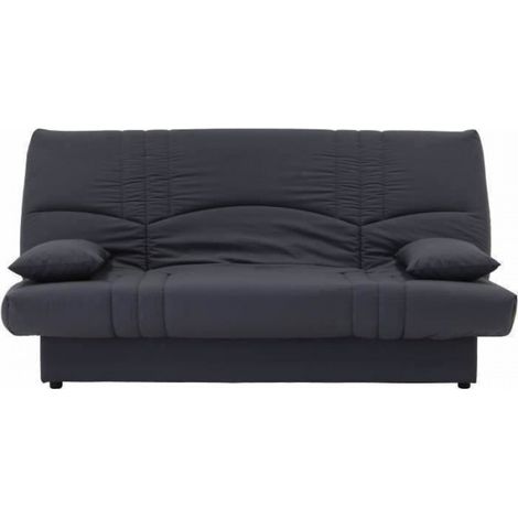 Banquette clic clac 3 places - Tissu gris anthracite - L 190 x P 92 cm - DREAM - Style Contemporain (1/3)