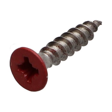 VBA Vis bois agglo Inox A2 Tête fraisée Pozi 4X20 RAL3000-1 pièce