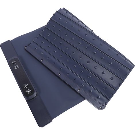 Tapis chauffant alimentaire 60 °C à 100 °C, 3 niveaux de température, surface intégrale, résistant à l'eau et aux graisses, commandes tactiles, plateau chauffant électrique enroulable, bleu foncé (1/5)