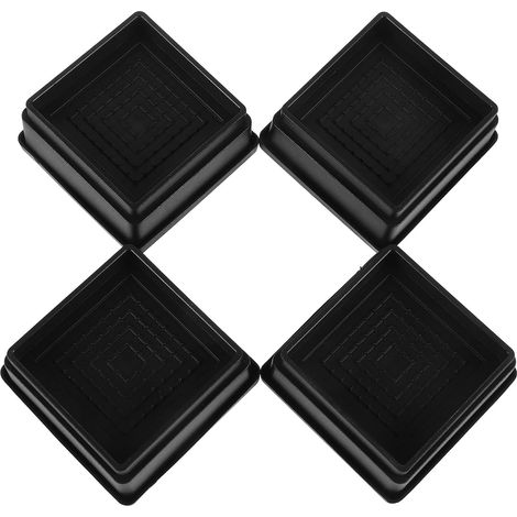 Lot de 4 Rehausseurs Robustes pour Meubles 1 Pouce Antidérapants Empilables Compatibles Lits Canapés Bureaux et Tables Élévateurs Stables pour Augmenter l'espace Meubles (1/5)