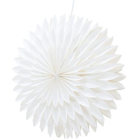 Storlien étoile de Noël avec lumière papier Ø46 cm suspension blanc. (1/5)