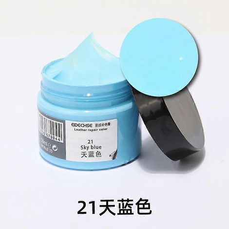 Teinture pour cuir sacs en cuir canapés réparation de la couleur des tiges de chaussures - Bleu ciel 21