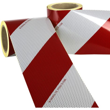 Kit balisage véhicule adhésif - 2 rouleaux (D et G) de 9m - Classe 2 - 3340051 (1/2)