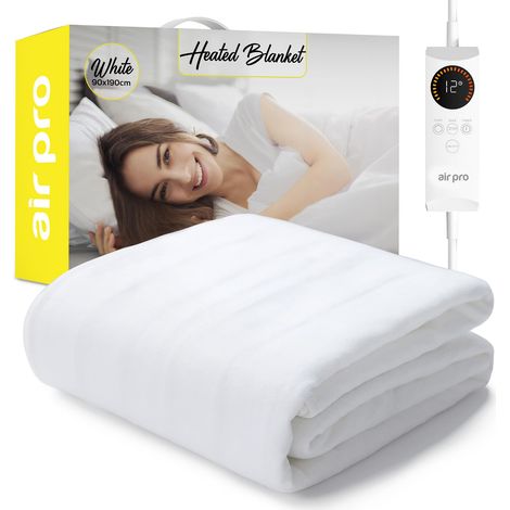 Air Pro Electric Blanket - Fully Fitted Mattress Cover - Elastic Straps - Small Double-120x190cm