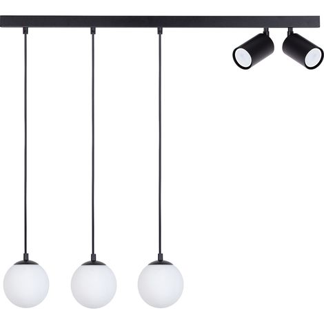 Lampada a sospensione moderna nera Tavira 5 luci Sigma