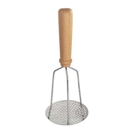 Pilon Tamiseur Inox Bois Tamisage Fin Et Compactage Manuel - Générique