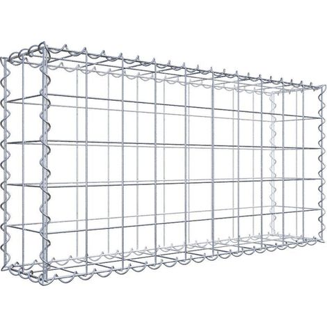 Gabiondeco - Gabion 100 cm x 50 cm x 20 cm (L x H x P). mailles 10 x 10 cm. Spirale - Made in Germany (1/6)