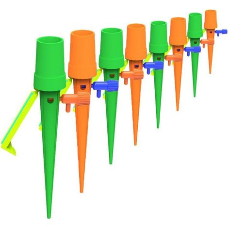 Irrigation Goutte à Goutte Automatique Kit de 12pcs Goutteurs d'Arrosage Automatique Réglable pour Jardin Maison Intérieur Extérieur Pendant Vos Vacances (1/5)