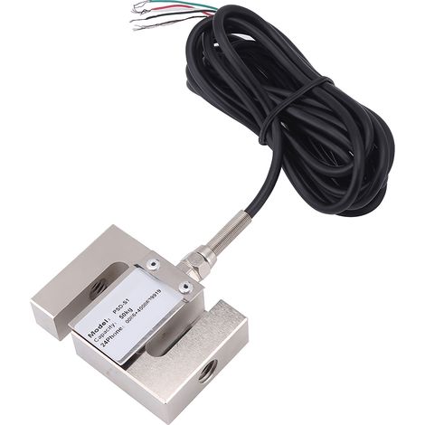 Capteur de pesage à haute précision Type S, cellule de charge 50kg avec câble, capteur de force pour balance industrielle (1/5)