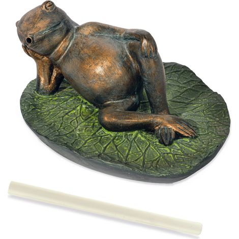 esotec Wasserspeier FROSCH auf SEEBLATT Einzelfigur Teichfigur 100744 (1/5)